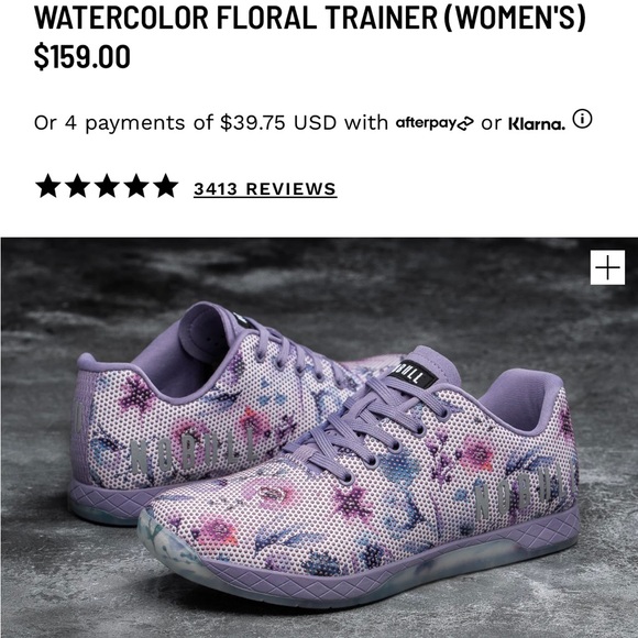 No Bull Watercolor Floral Trainer - Picture 4 of 5